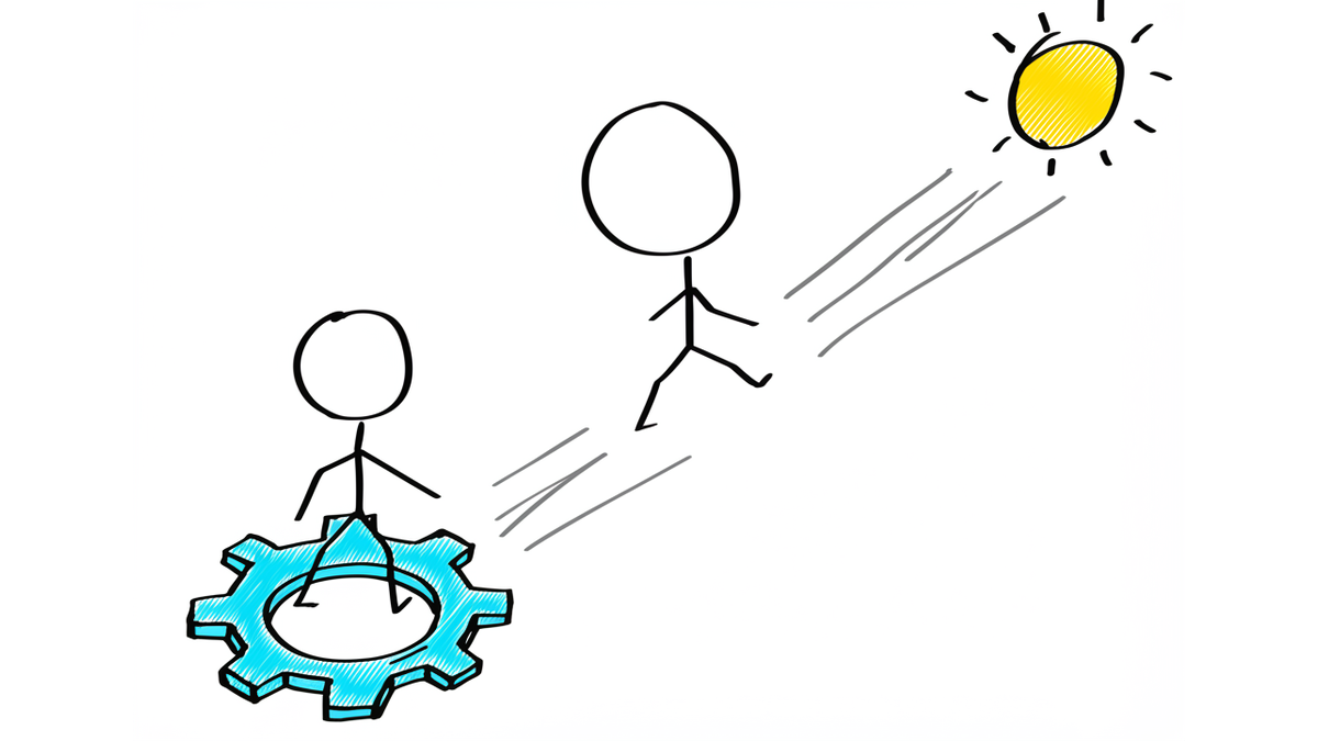 Visual metaphor showing the solution