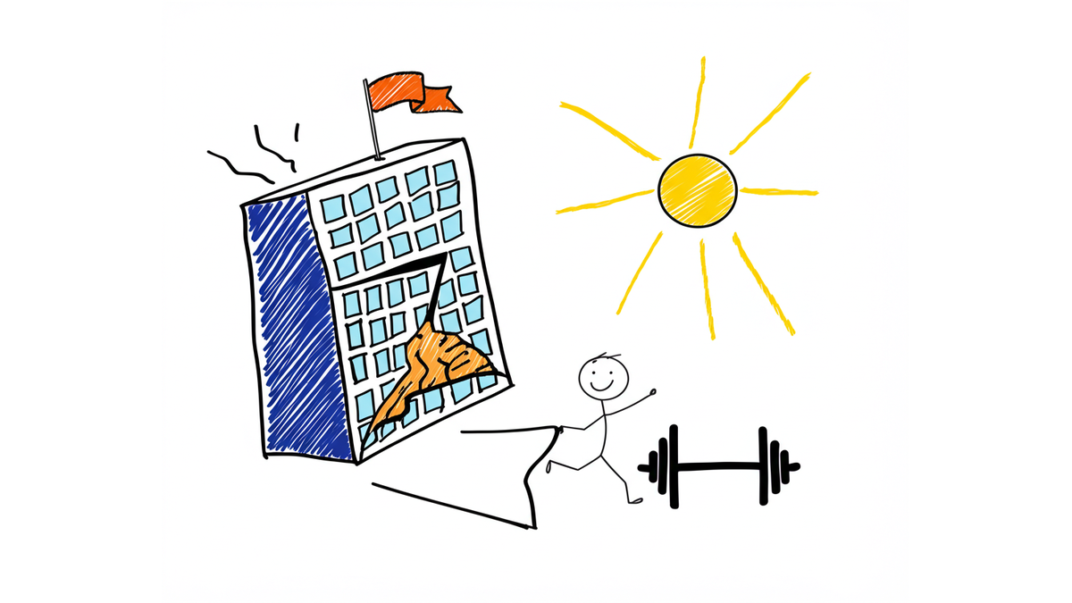 Visual metaphor showing the solution